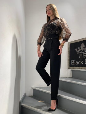 Женский костюм Black Rich блуза шифон брюки габардин 2442