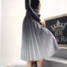Женское платье Black Rich трикотаж верх с юбкой плиссе 0417
