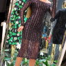 Женское платье Black Rich сетка в полоску люрекса 2059